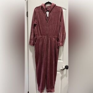 Express Jumpsuit Womens Size Small Long Sleeve W Hood Loungewear